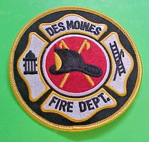 PARCHE DEPARTAMENTO DE BOMBEROS DES MOINES IOWA IA 4" ¡¡ENVÍO GRATUITO!!! - Imagen 1 de 1
