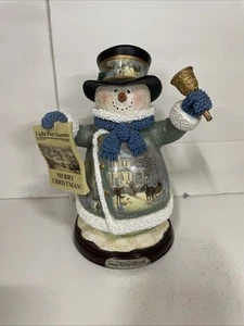 2004 Terry Redlin "Winter Wonderland" Snowman Figurine by The Bradford Edition - Picture 1 of 5