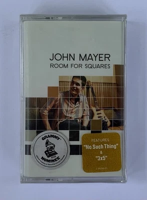 New & Sealed John Mayer Room For Squares Cassette Tape 2001 USA Release Sony - Image 1 of 4