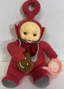 Vtg 1999 Teletubbies PO Munch & Slurp Talking Plush Teletubby Cookie Drink Works - Picture 1 of 9