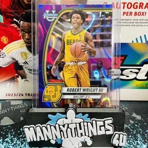2024-25 Bowman Chrome U ROBERT WRIGHT III Purple Lava Refractor #15 Baylor π₯ - Picture 1 of 3