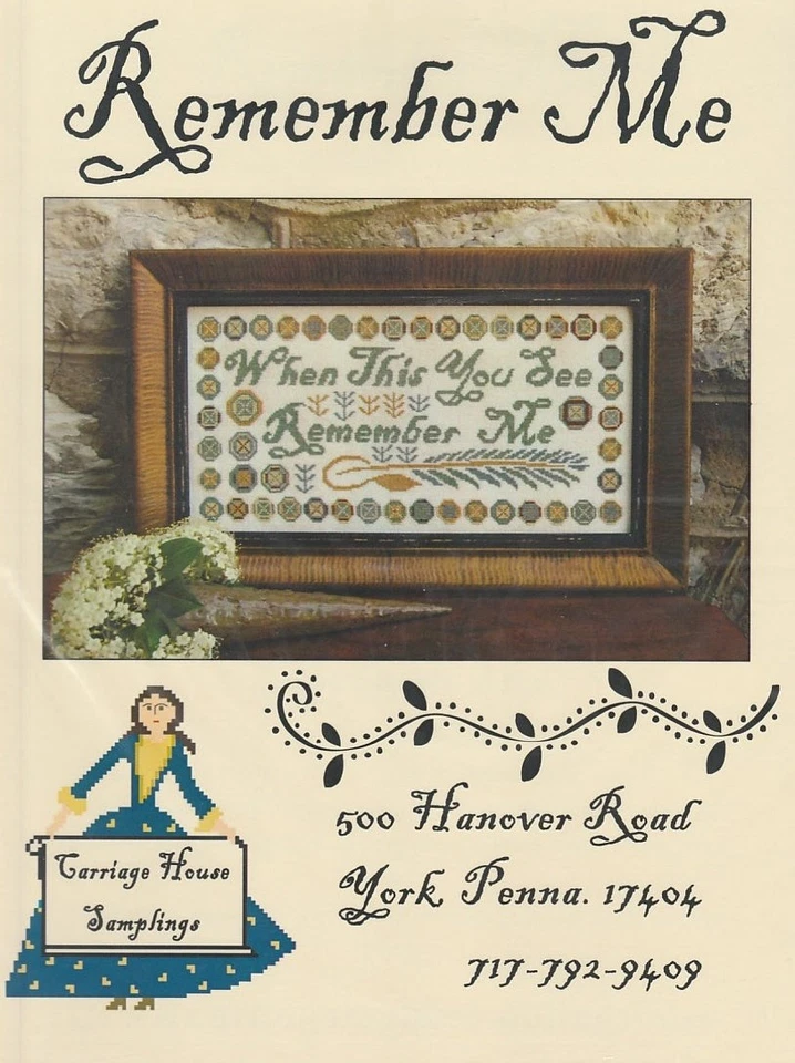 Remember Me by Carriage House Samplings cross stitch pattern - Image 1 of 1