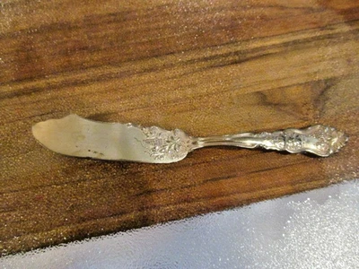 *1906 International Silver Co MOSELLE Uva Plato de Plata CUCHILLO MAESTRO MANTEQUILLA Foto 1 de 2