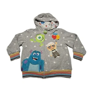 Disney 100th Anniversary Pixar UP Monsters Inc. Hoodie SIZE Boys 5 - Picture 1 of 8