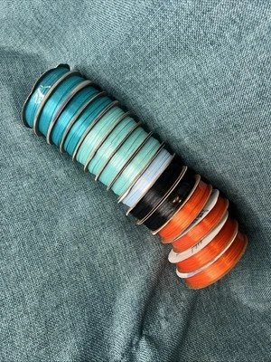 Offray Ribbon Lot 15 rolls  of 1/8 Inch at 10 yards a roll - Image 1 of 4