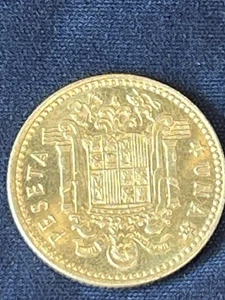 1966 Una Peseta Coin - Picture 1 of 2