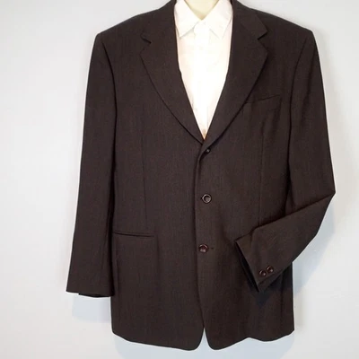 Canali Wool Brown 3 Button  Mens 42L Ventless  blazer jacket - Image 1 of 4