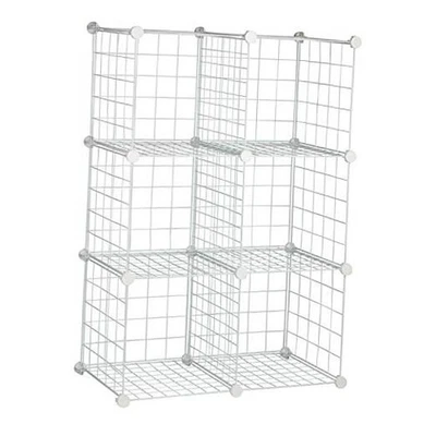  6 Cube Storage Set SHF-03521 White - Image 1 of 4