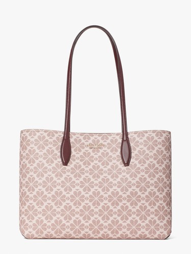 ❤️ Borsa grande Kate Spade in tela con fiori rosa multi tutto il giorno