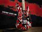 Heavy Duty Electric Guitar/red Body/black White Stripe Decoration/free Shipping