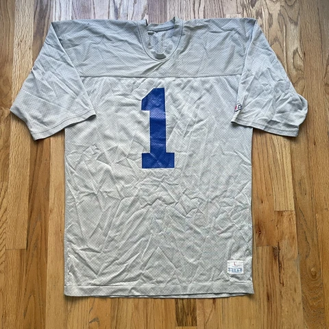 Men's Vintage 80s Champion Air Force Falcons Game Worn Used Practice Jersey Sz L Cover