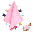 Soothing With Colorful Tags Teether Baby Security Blanket Soft Plush Sleeping