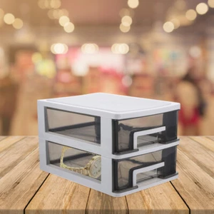 Drawer Storage Box Desktop Organizer Stationery Container Office - Picture 1 of 12