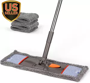 Microfiber Mops for Floor Cleaning,Flat Floor Mop with 2 Reusable Washable Pa... - Picture 1 of 1