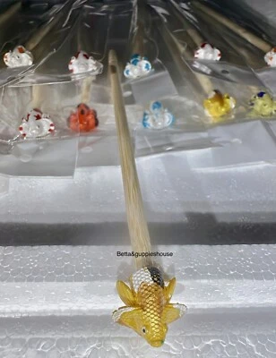 HANDMADE Hand Made Betta's Flaring Stick- Aquarium Accessory - Fish Accessory