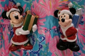 Set Shaker Sale e Pepe Vintage Disney Topolino Minnie Natale Ceramica NO SCATOLA - Foto 1 di 12