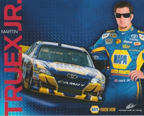 2012 Martin Truex, Jr. Napa Auto Parts Toyota Camry NASCAR Sprint Cup postcard Cover