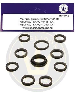 Crom® Kühlrohrdichtungen Volvo Penta AQ120B AQ125 AQ140A AQ145A 18-0377 22051 - Bild 1 von 1