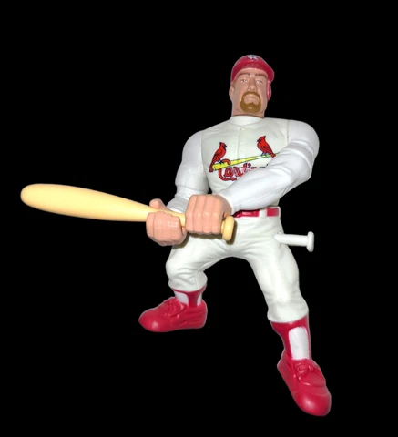 VINTAGE 1999 Mark McGWIRE ST LOUIS CARDINALS 5” Figure with bat TOY COLLECTIBLE Cover