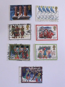 Great Britain Variety Christmas Postage Stamp Lot - Picture 1 of 2