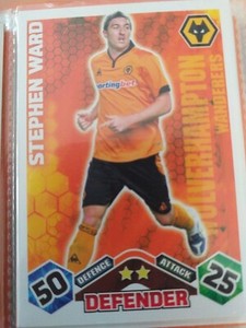 Topps Match Attax  2009/10 Player Card STEPHEN WARD WOLVES UK SELLER