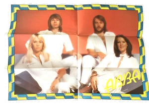 RARE Vintage 1980s ABBA Pop Rock NEW Cereal Box Premium Mini Poster - Picture 1 of 1