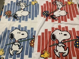 Peanuts Snoopy große Vintage 21”x38” Handtücher - Bild 1 von 5