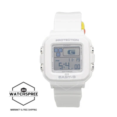 Casio BABY-G＋PLUS White Resin Band Watch BGD10L-7D BGD-10L-7D BGD-10L-7 - image 1 of 4