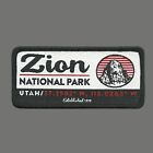 Utah Patch - UT Zion Nationalpark - GPS Koordinaten Reise Patch Aufbügeln - Souv