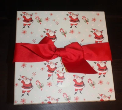 Punch Studio Keepsake Christmas Box Retro Santa #24073 Large - Image 1 of 4