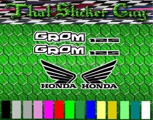 2 color sticker kit for Honda GROM 125 motorcycle graphics decals dirt bike - Bild 1 von 14