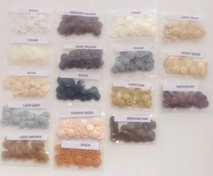 Kunststoff Schraubdeckel Kappen verschiedene Farben Presse Aufdrücken - für Posi Kopfschrauben - Bild 1 von 18