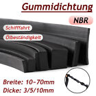 NBR Gummidichtung Gummistreifen Quadratisch / Flach Gummi Dichtung DICKE 3-20mm