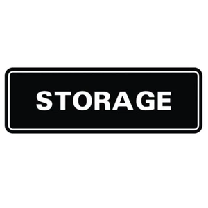 Standard Storage Sign - Black - Small 2" X 6" - Picture 1 of 1