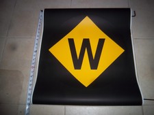 22x24 W LINE NY NYC SUBWAY ROLL SIGN MANHATTAN BROOKLYN GRAVESEND CONEY ISLAND
