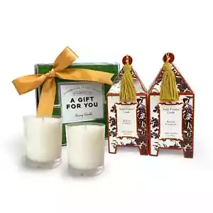 France Seda Bois de Cannelle Classic Toile Mini Pagoda Luxury Candles Gift Set - Picture 1 of 4