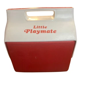 Igloo Vintage Red White Little Playmate Lunch Box 6 Pack Cooler Retro 80s bubble - Picture 1 of 13