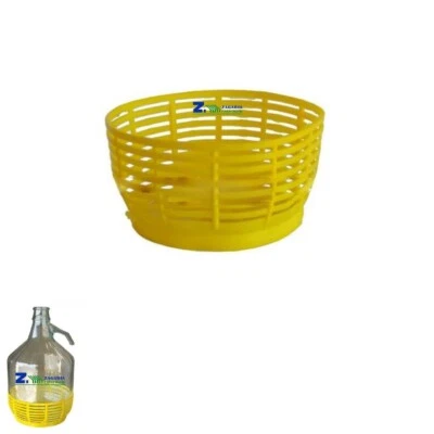GRUPPO VETRO SOMMA CESTA CESTINO FONDO IN PLASTICA RICAMBIO PER DAMA BOCCIONE IN VETRO 5 LT.