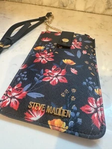 Steve Madden Handtasche Damen Größe XS Handy Umhängetasche Blumenmuster Kette abnehmbar - Bild 1 von 6