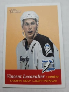 Tarjeta de hockey #55 Vincent Lecavalier Tampa Bay Lightning 2001 Topps Heritage 🏒 - Imagen 1 de 1