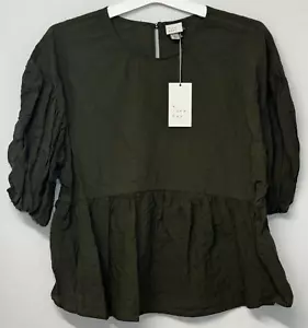 A New Day Damen Bluse mit Schößchen, Large, grün - Bild 1 von 6
