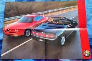 Alfa Romeo GTV Foldout Poster Sales Brochure. Late 90's No pin holes - Picture 1 of 2