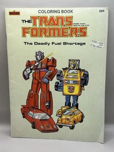 Vintage Hasbro The Transformers Malbuch The Deadly Fuel Shortage 1984 - Bild 1 von 4