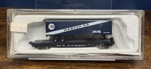 CON COR ~ WABASH 50' TOFC FLAT CAR # 168 WITH WABASH TRAILER~ N SCALE - Picture 1 of 4