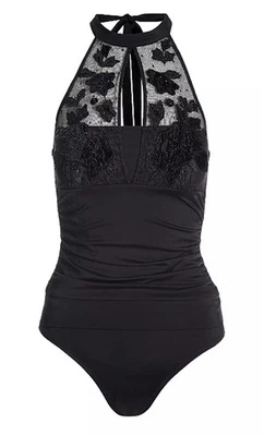 Traje de baño Tankini de dos piezas cuello alto Boston Proper Amita Naithani S 125086 nuevo sin etiquetas Foto 1 de 3