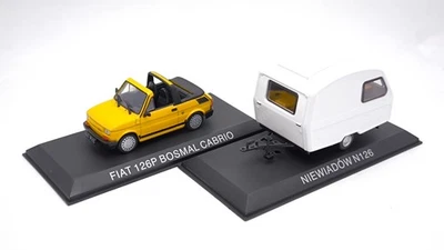 Fiat 126p Bosmal Cabrio + Niewiadów 1:43 Hachette - Image 1 of 4