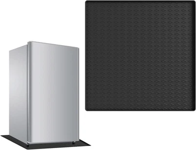 Washing Machine Drip Tray - 60×60 CM Multifunction Silicone Floor Mat Black  - Image 1 of 4