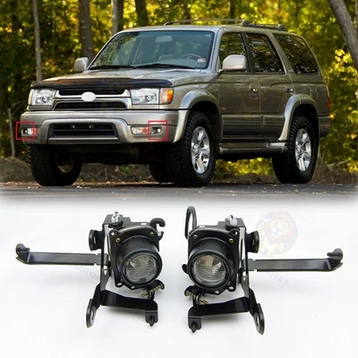 Pair Clear Lens Fog Light w/ Bulbs For 1999-2002 Toyota 4Runner Left & Right New - Image 1 of 4