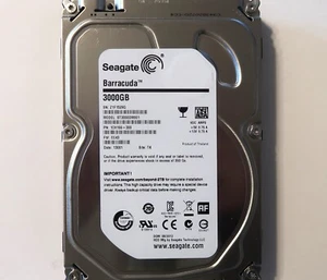 Seagate ST3000DM001 1CH166-300 CC43 TK Thailand (Z1F) 3.5" 3.0TB Sata HDD 2012 - Picture 1 of 3