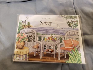 Juego de 8 tarjetas de notas en blanco con sobres "Stacey" - Imagen 1 de 2